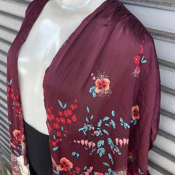 Time And Tru One Size Kimono Cardigan Top One Size - Picture 8 of 9